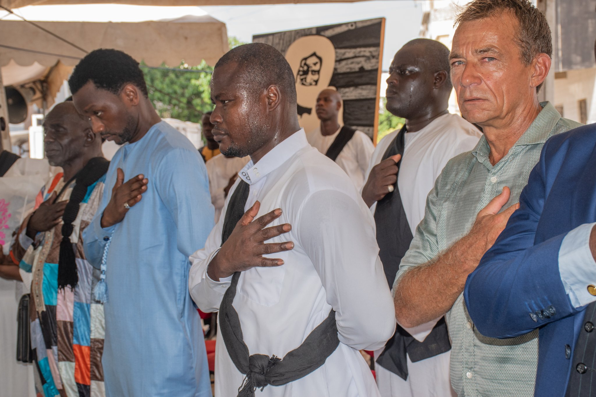 Cheikh Ahmadou Kara Mbacké en visite chez Cheikh Macoumba Fall Misbakh : Les images d’une rencontre