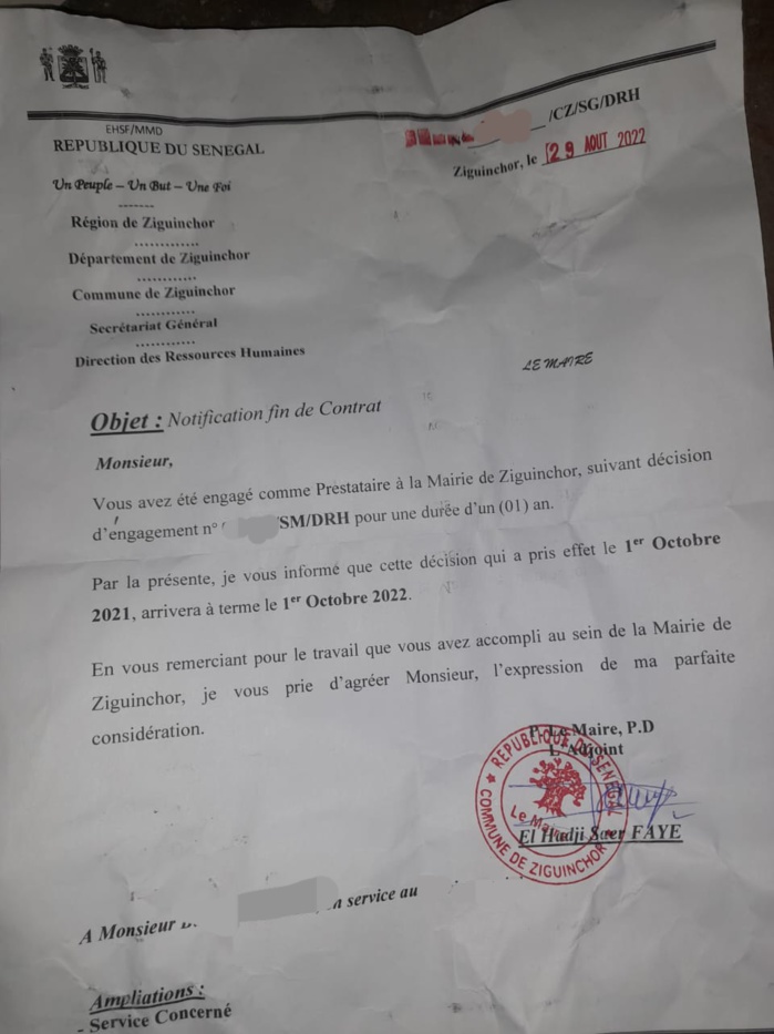 Mairie de Ziguinchor: Ousmane Sonko envoie au chômage 145 personnes