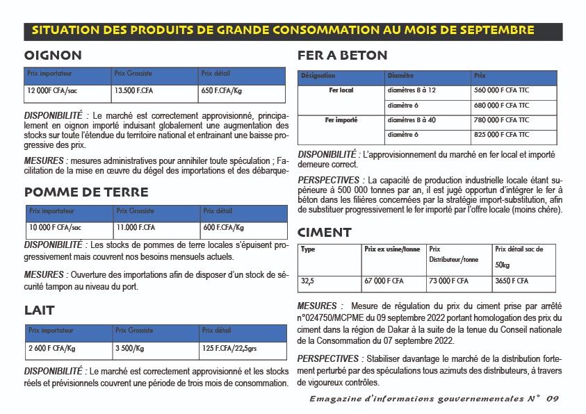 Cherté de la vie: Les solutions de l'allègement par Macky Sall en chiffres...