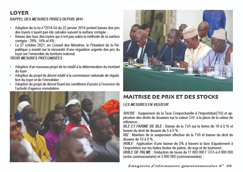Cherté de la vie: Les solutions de l'allègement par Macky Sall en chiffres...