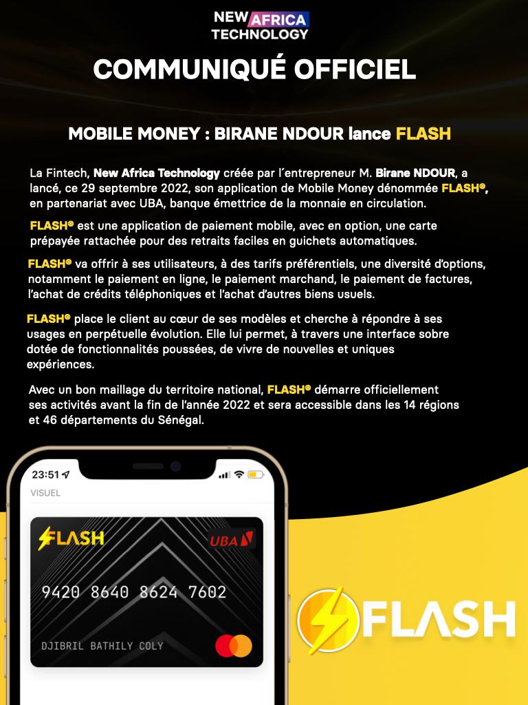 Mobile Money: M. Birane Ndour lance son application dénommée FLASH