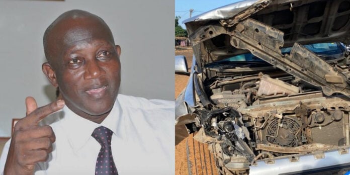 Photos : Serigne Mbacké Ndiaye victime d’un accident sur la route de Fatick