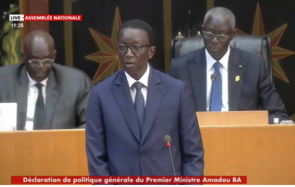 Assemblée nationale: Intégralité de la déclaration de politique générale du Premier Ministre Amadou Ba