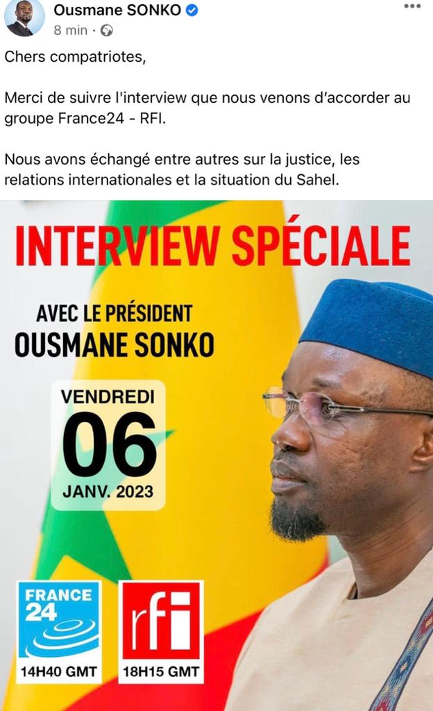 Ousmane Sonko sur RFI, "Jeune Afrique" et le "Monde diplomatique"...: Qu’est-ce qui a changé entre temps ?