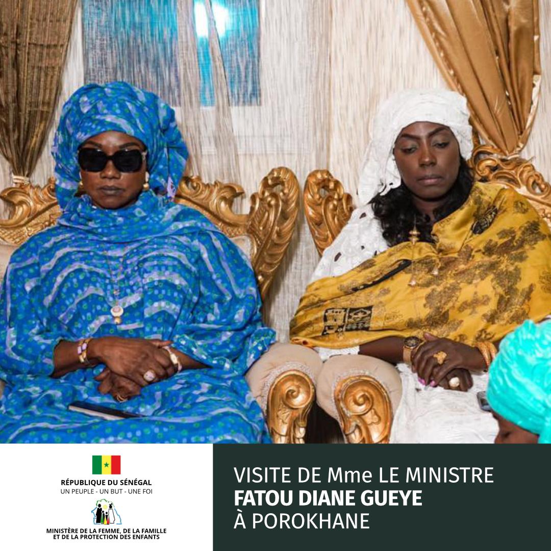 Magal de Prorokhane: Visite de Mme Fatou Diané Guèye, Ministre de la Femme au Daara Sokhna Mame Diarra Bousso (Photos) Magal de Prorokhane: Visite de Mme Fatou Diané Guèye, Ministre de la Femme au Daara Sokhna Mame Diarra Bousso (Photos)