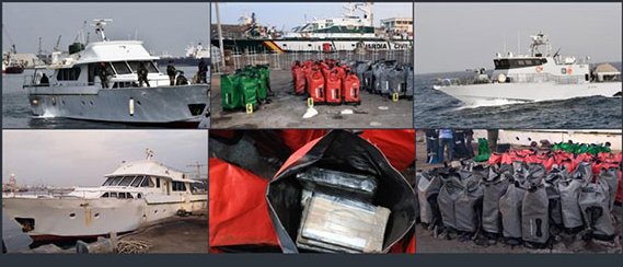 Deux navires convoyeurs de cocaïne interceptés: Le procès renvoyé au 18 avril prochain