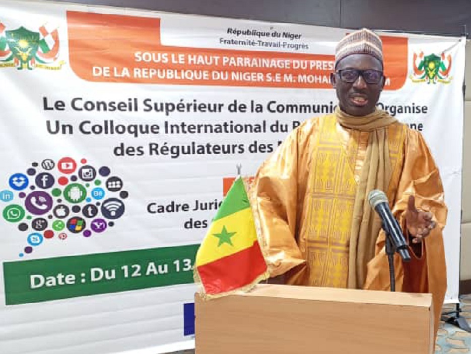 Babacar Diagne à la session de clôture du colloque du REFRAM :  Le cadre juridique de la régulation des contenus en ligne, un thème prioritaire