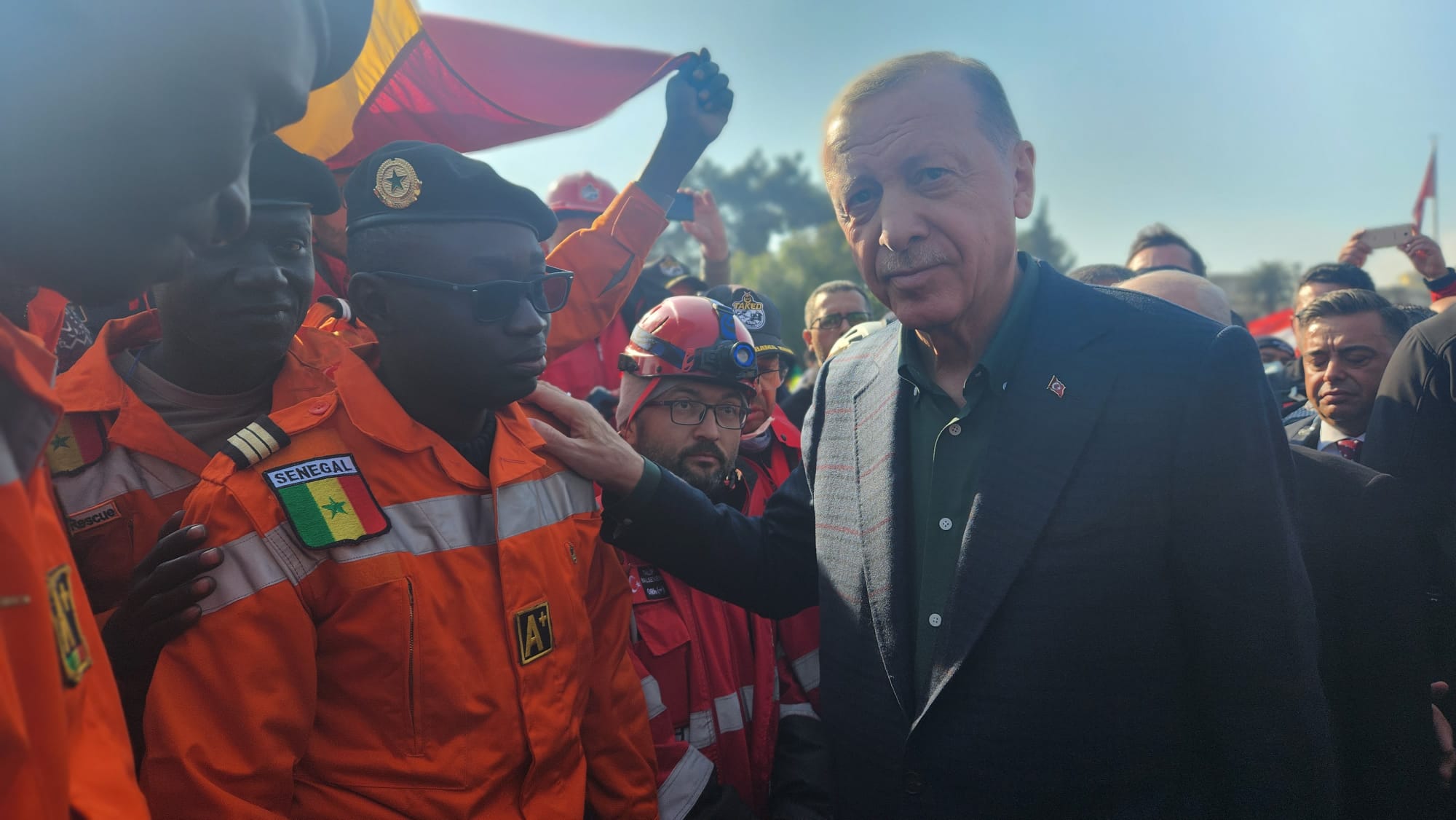 Turquie: Le Président Erdogan félicite les sapeurs-pompiers et remercie le Sénégal (Photos)