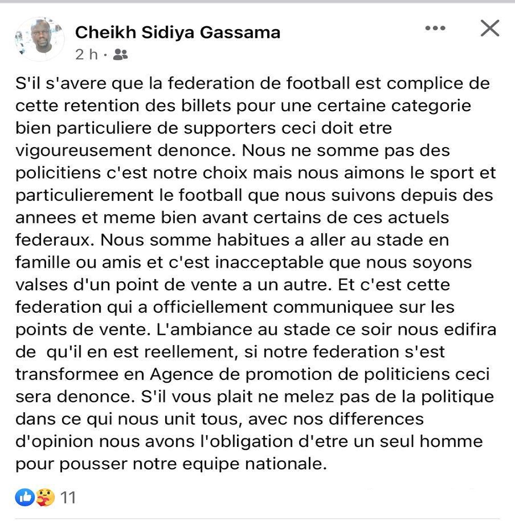 Un autre match dans le match : Quand la perturbation dans la vente des billets, suscite l'indignation des Sénégalais