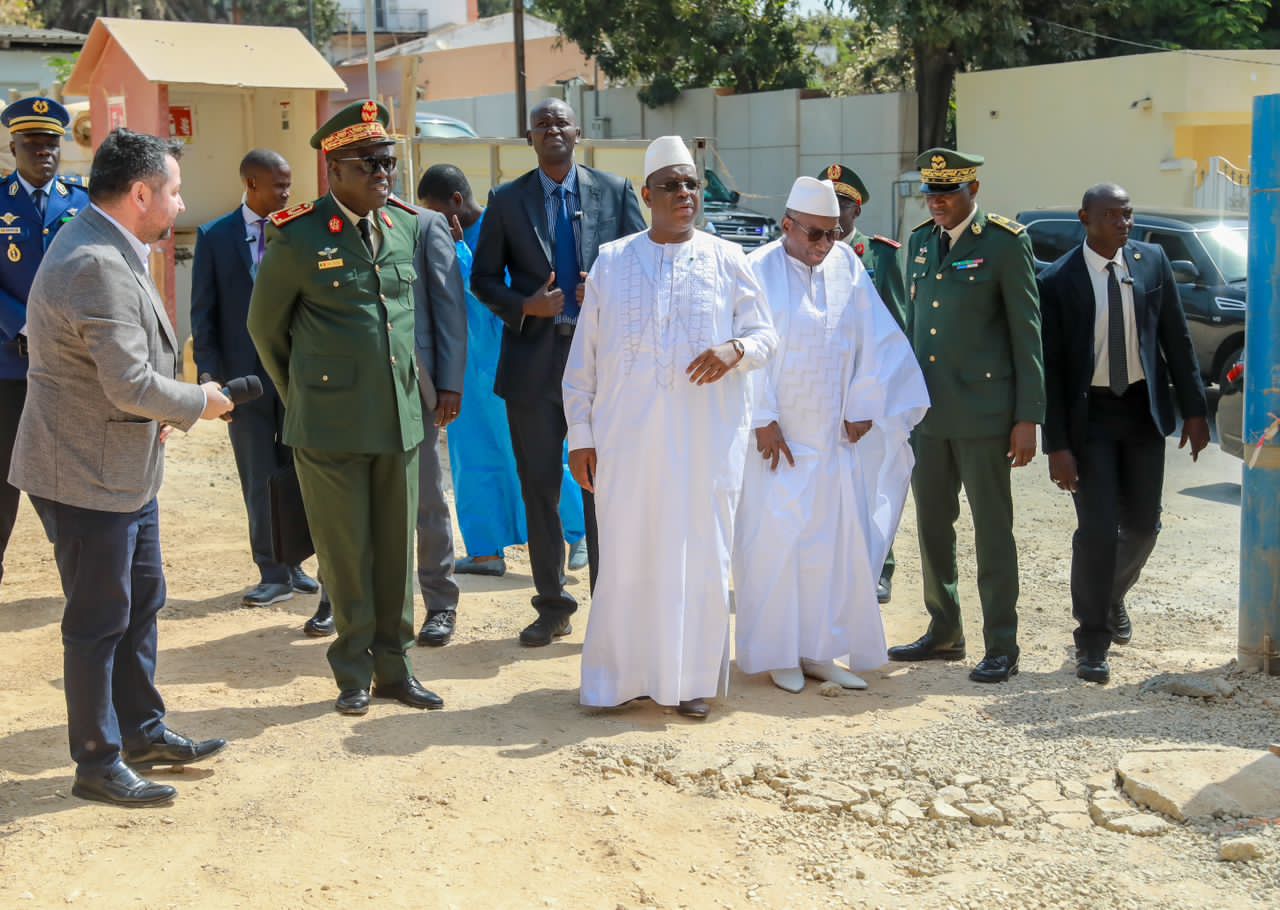 Construction de la polyclinique de l'hôpital principal de Dakar : le président Macky Sall était en visite de chantier