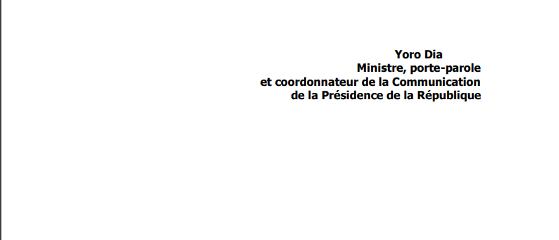 Le dialogue politique, initialement prévu le mardi 30 mai, est reporté au mercredi 31