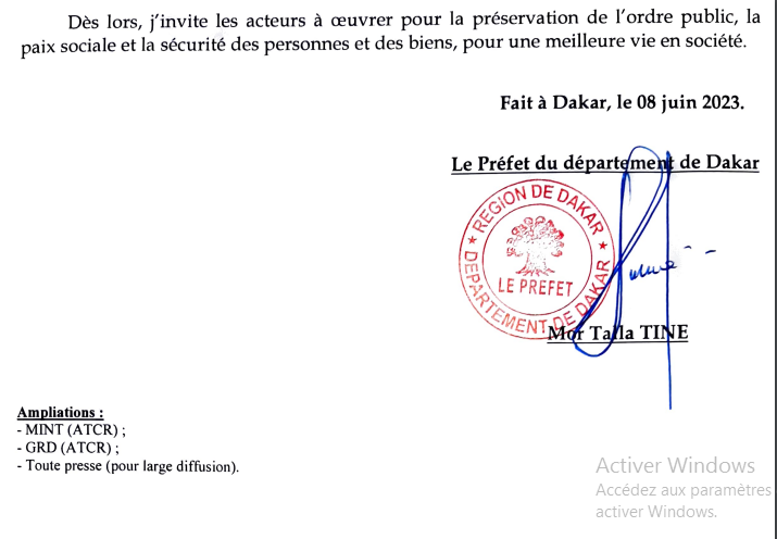 Manifestations sur la voie publique : « Y EN A MARRE » et le Groupe « WAL FADJRI » interdits de rassemblement, ce vendredi