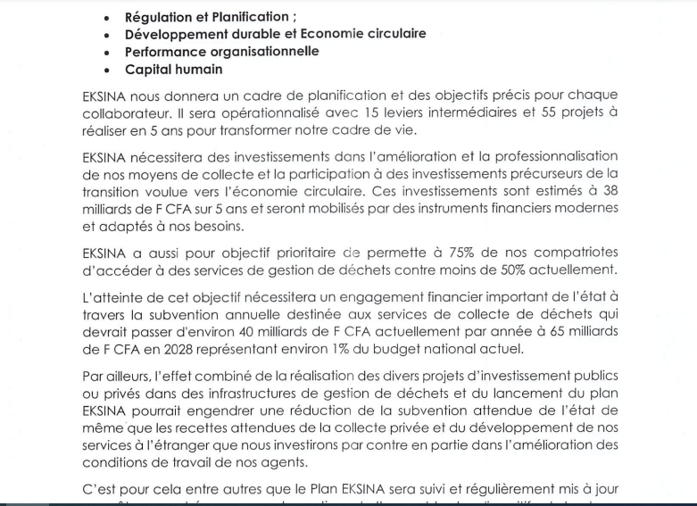 Revalorisation salariale, EKSINA...Les nouvelles mesures du Conseil d'administration de la SONAGED(Documents)