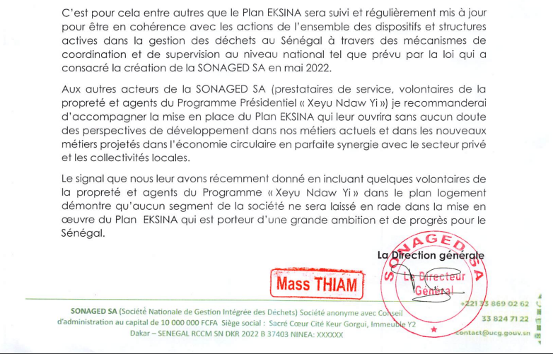Revalorisation salariale, EKSINA...Les nouvelles mesures du Conseil d'administration de la SONAGED(Documents)