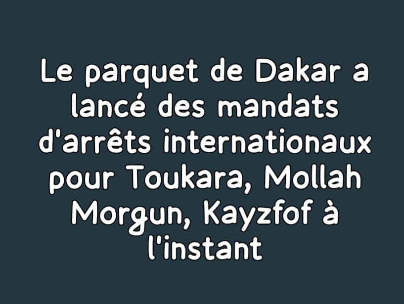 Traque : Des mandats d’arrêt internationaux lancés contre Mollah Morgun, Tounkara et Kayzfof