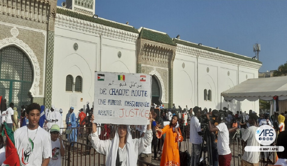 Manif’ de soutien à la Palestine et aux habitants de Gaza :  Nombreux, hommes, femmes et enfants ont répondu à l’appel