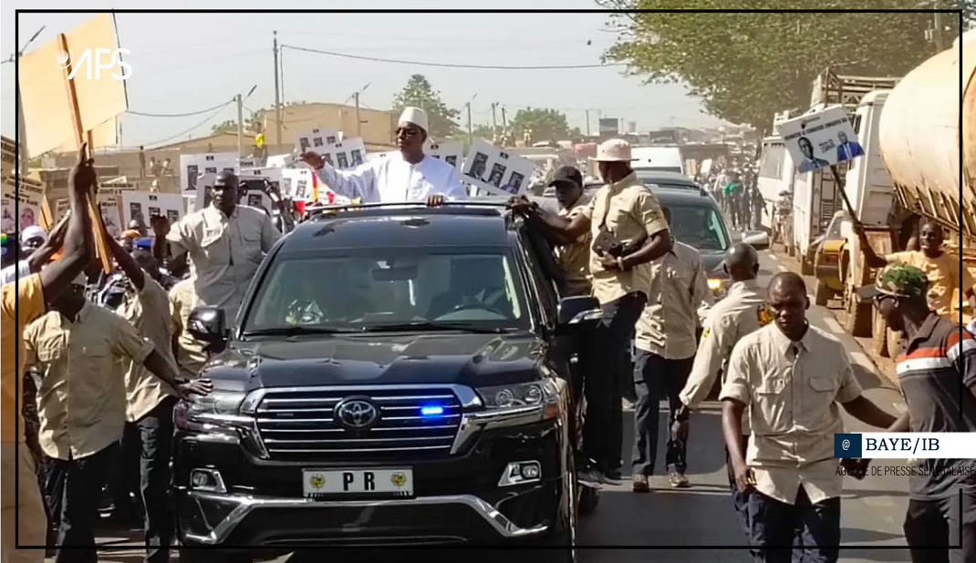 En tournée économique : L'arrivée du Président Macky Sall à Kaolack
