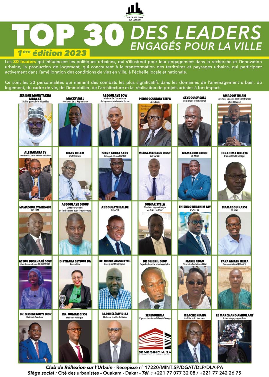Club de Réflexion sur l’Urbain : Astou Diokhané Sow, coordonnatrice de Promovilles, dans le Top 3 des Femmes leaders distinguées
