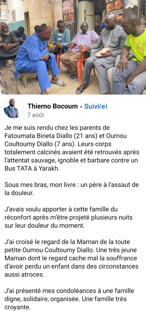 Oumy Diallo Ne Vivra Plus Noël Avec Les Siens.... Le citoyen indigné
