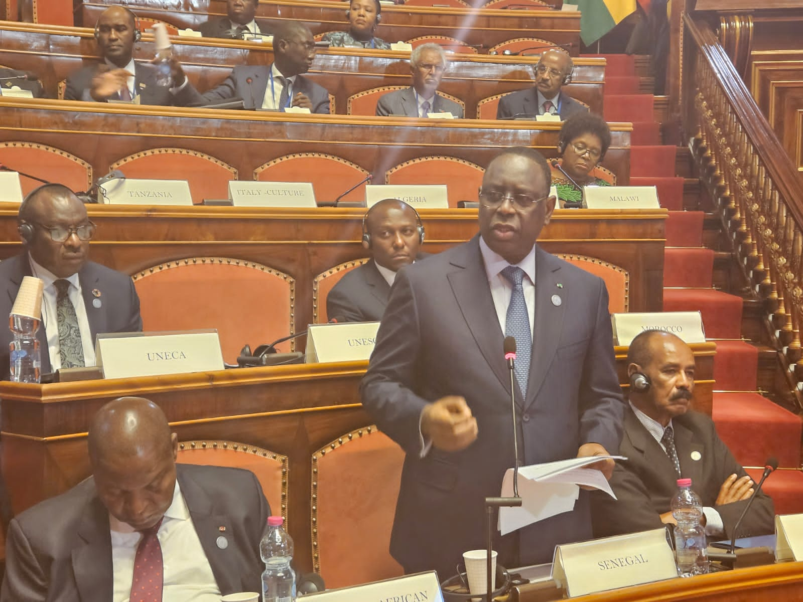 Sommet Italie-Afrique / Le Président Macky Sall : « Aucun développement n’est possible sans infrastructures et pour l’Afrique, tout est prioritaire »