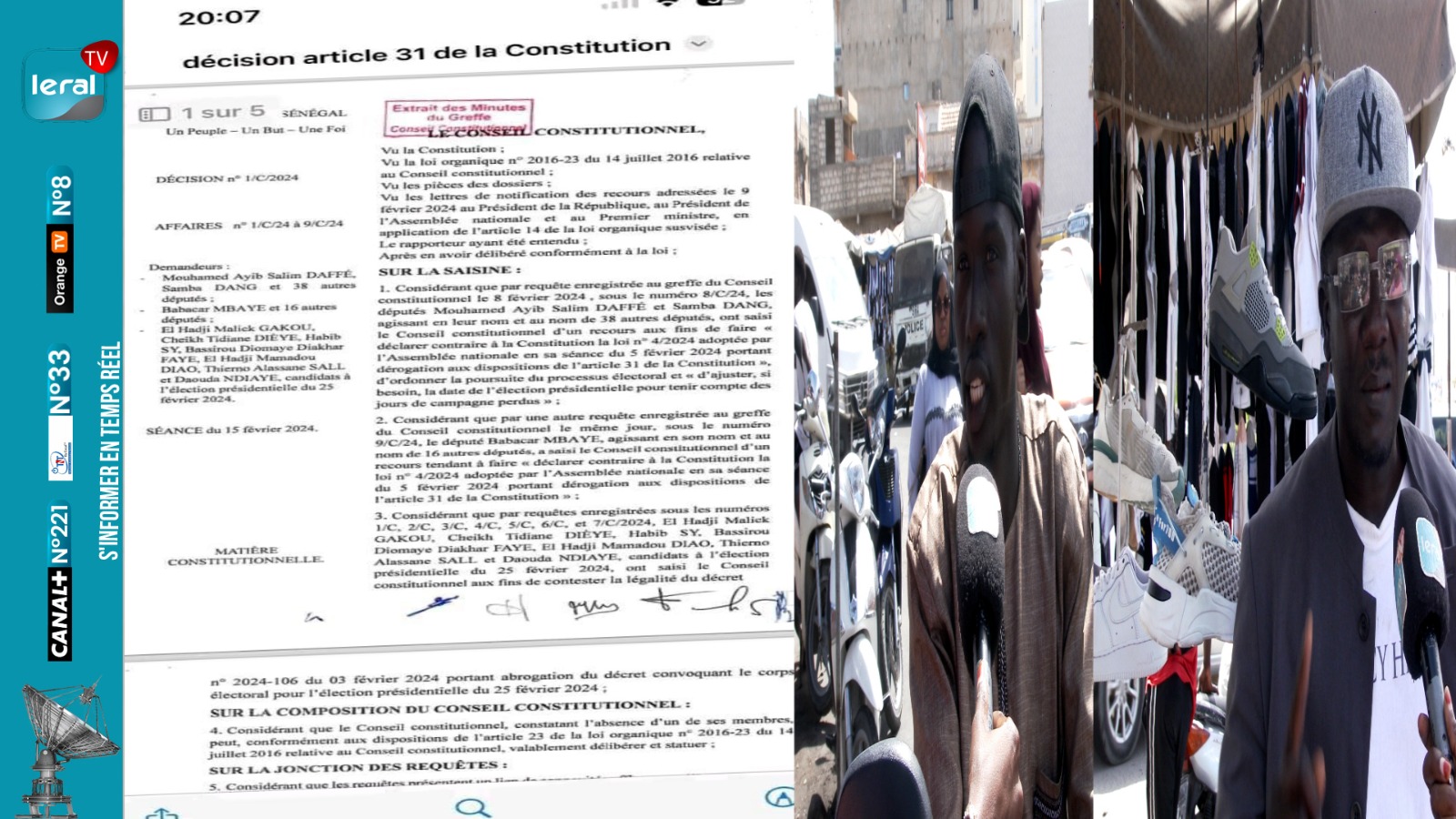 Loi abrogée et rejetée par le Conseil constitutionnel: L'attente des citoyens sénégalais, porte sur la fixation d'une nouvelle date précise et définitive