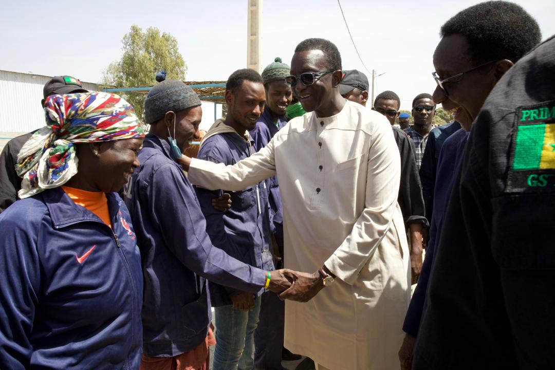 Photos/ Élevage: Amadou Ba, Premier Ministre lors de la réception des 1300 génisses gestantes à haut potentiel de laitier