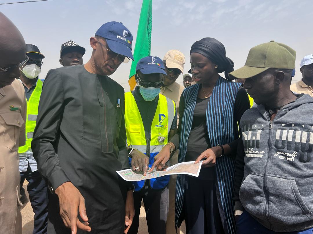 Kaffrine: Visite de chantier de la Coordonnatrice nationale de PROMOVILLES, Mme Astou Diokhané Sow, ce jeudi