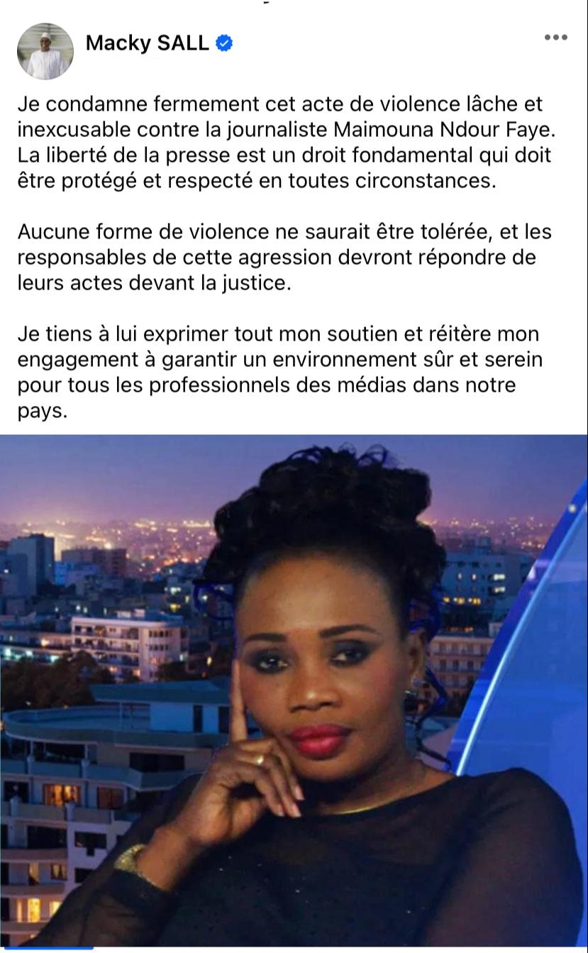 Agression sauvage de Maïmouna Ndour Faye : Le Président Macky Sall condamne fermement cette lâcheté