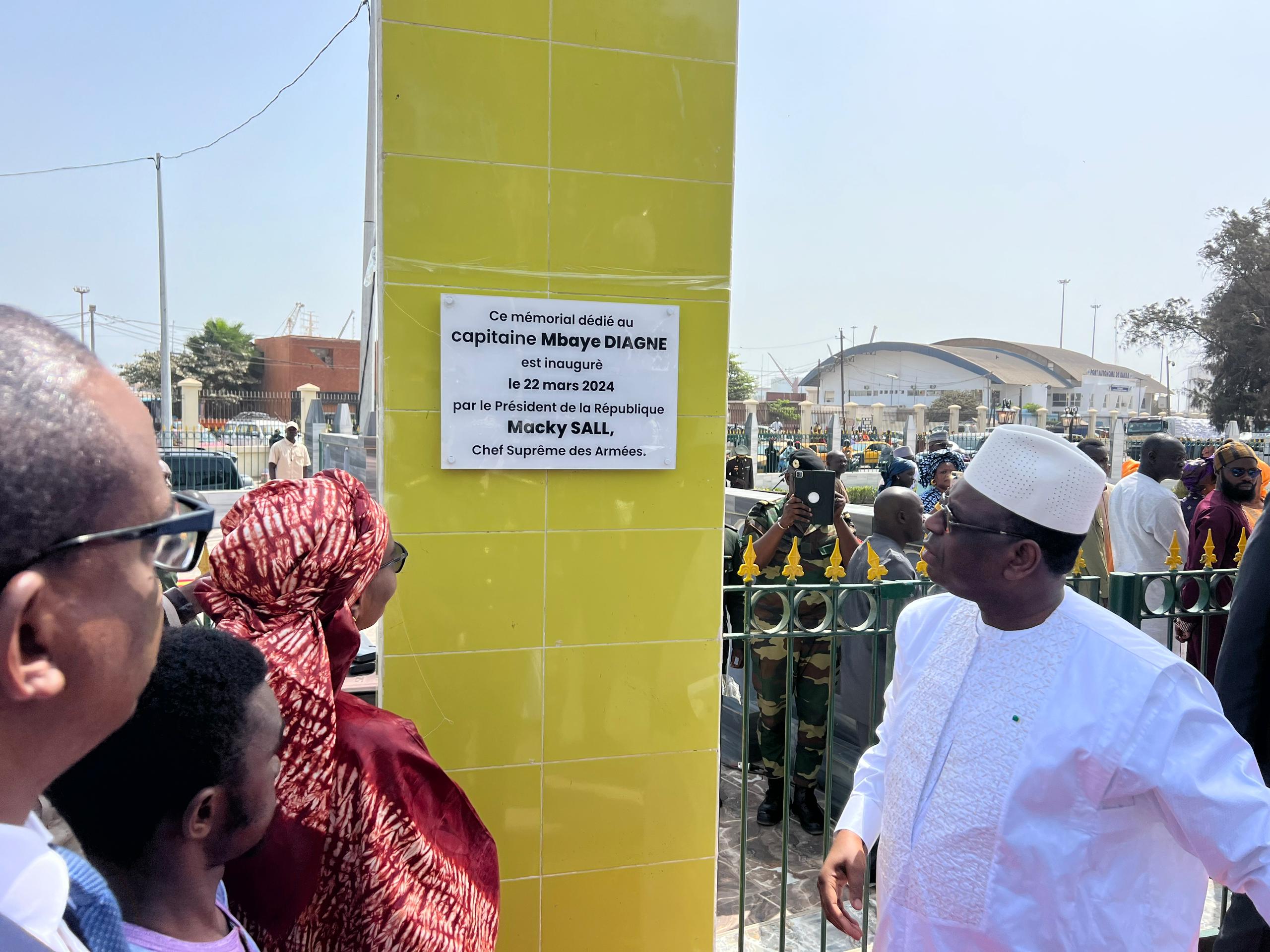 Photos: Le Président Macky Sall à l’Inauguration du Memorial Capitaine Mbaye Diagne