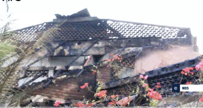 Kaolack : un incendie réduit en cendres une maison avec des dommages estimés à plusieurs millions de francs CFA