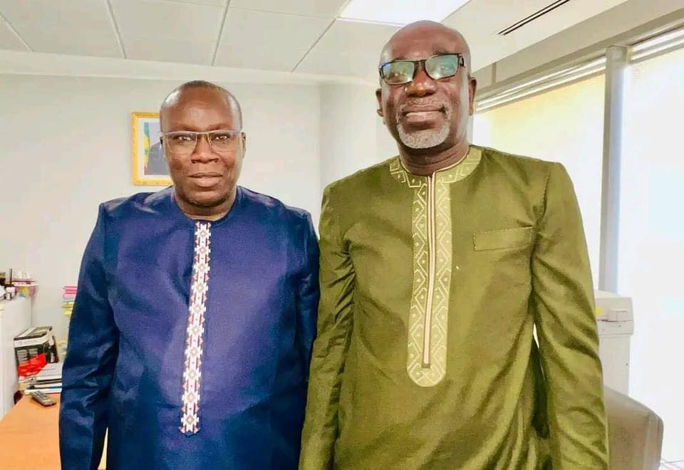 Le ministre de la Formation professionnelle, Moustapha Njekk Sarré rend visite au Directeur de l’Emploi, Pape Modou Fall (Photos)