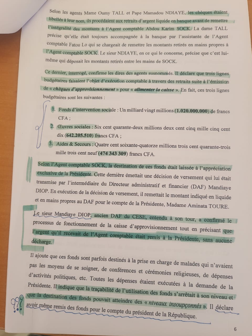 Les cafards de Mimi Touré à la tête du CESE : " La somme 2.136. 548.819 francs Cfa à été budgétisée et dépensée vers des destinations inconnues"