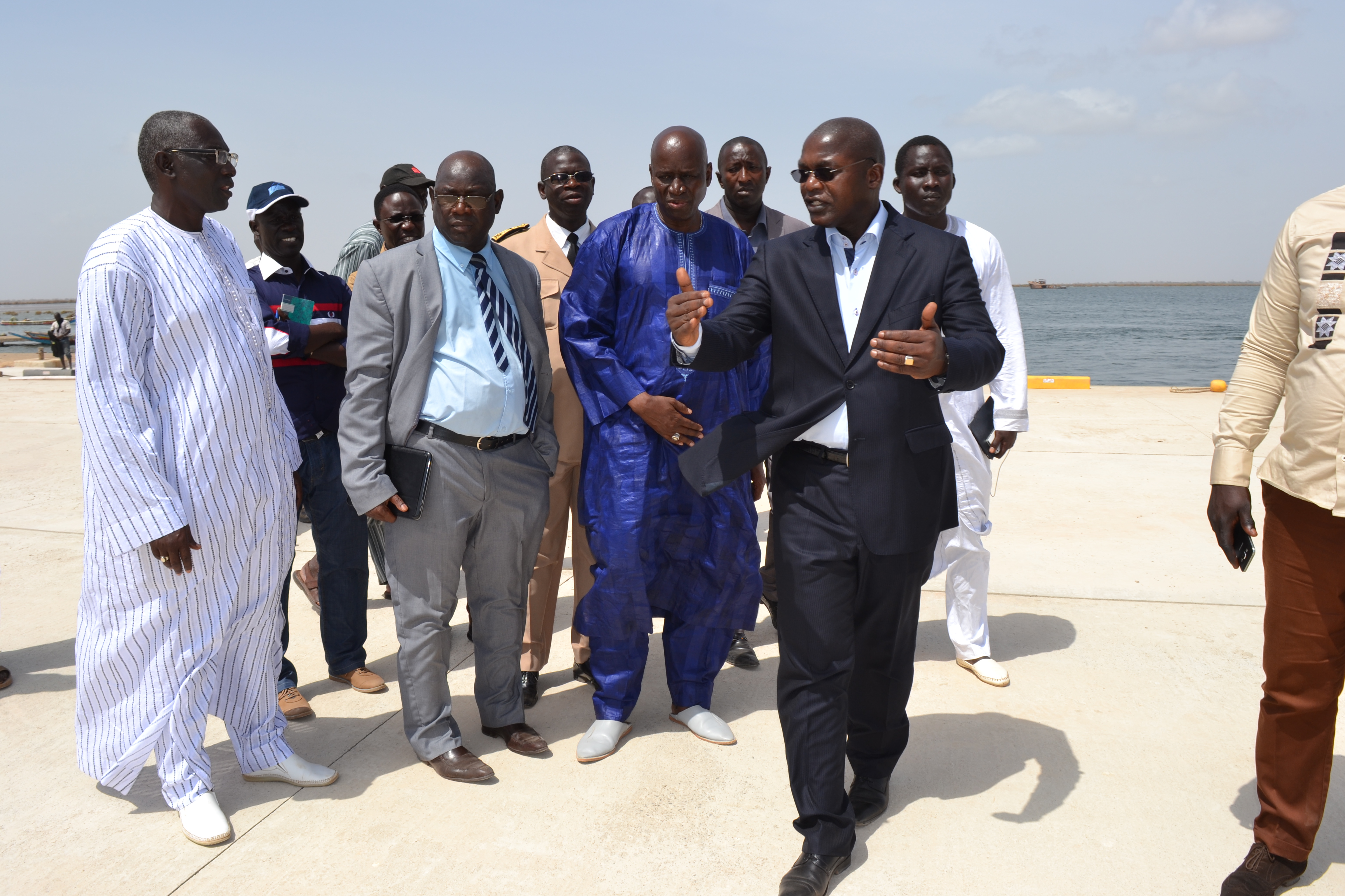 Port de Foundiounge/Ndakhonga : Le ministre Oumar Guèye se dit satisfait de l'état d'avancement des travaux