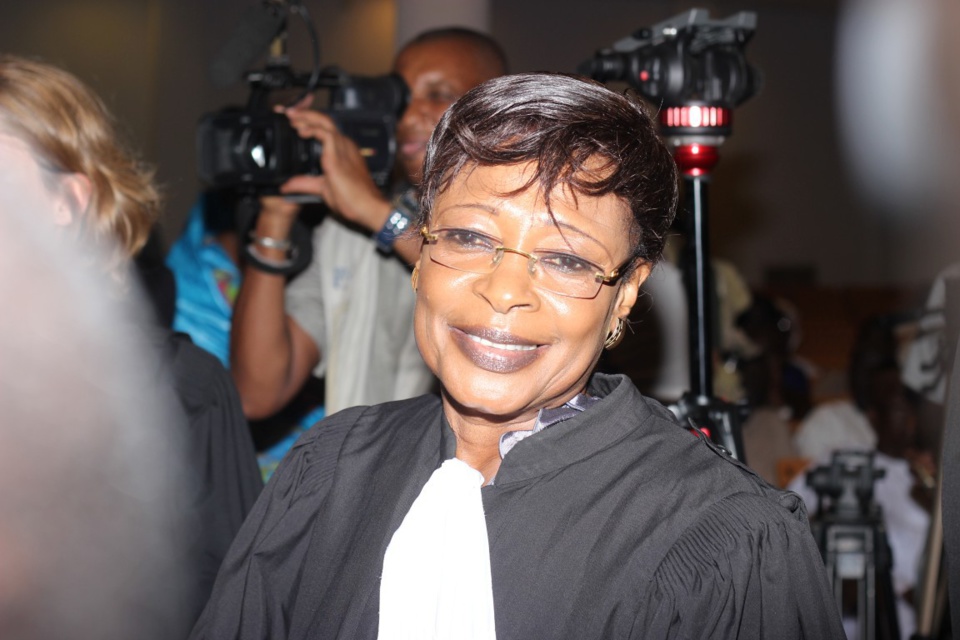 Me Jacqueline Moudeina, l'avocate tchadienne des victimes de Habré, peut afficher le sourire