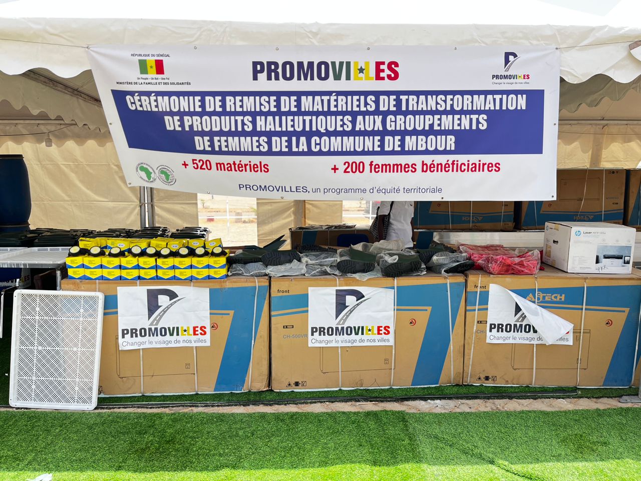 Photos / Mbour : Promovilles remet un lot de matériels aux 200 groupements de femmes de la Commune