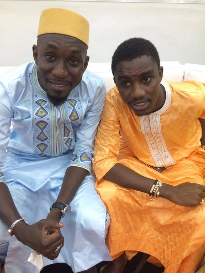 Wally Seck et son ami Chon, le jour de la Korité