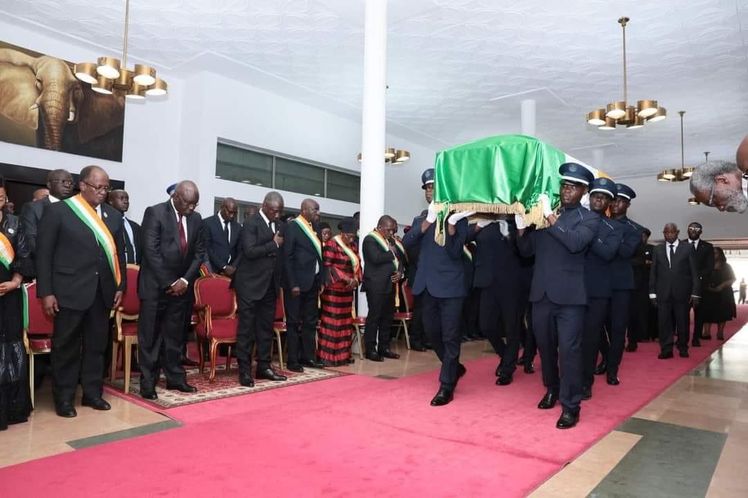 Obsèques nationales du Président Henri Konan Bédié : Une importante délégation du PDS était en Cote D’Ivoire
