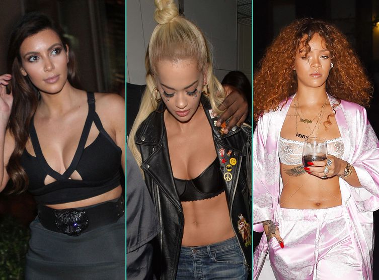 Rihanna, Kim Karda­shian… Ces stars qui sortent en soutien-gorge