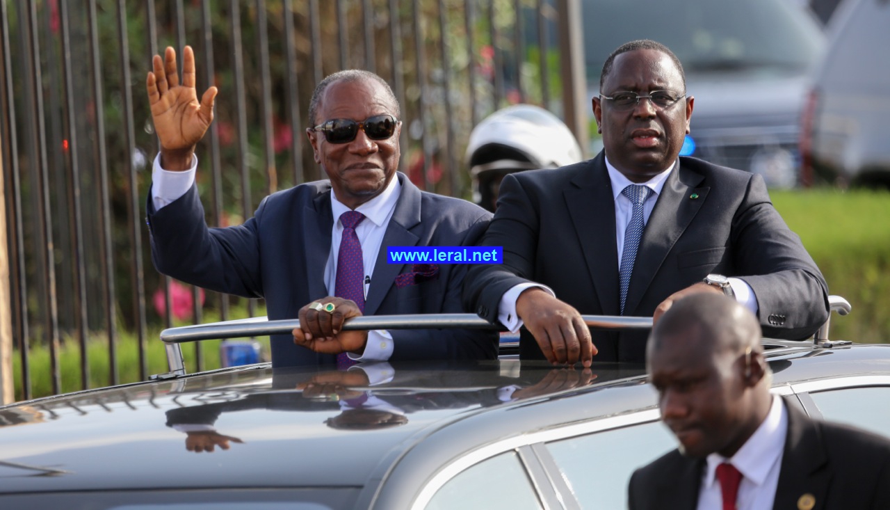 Les images de l'arrivée du Président guinéen Alpha Condé