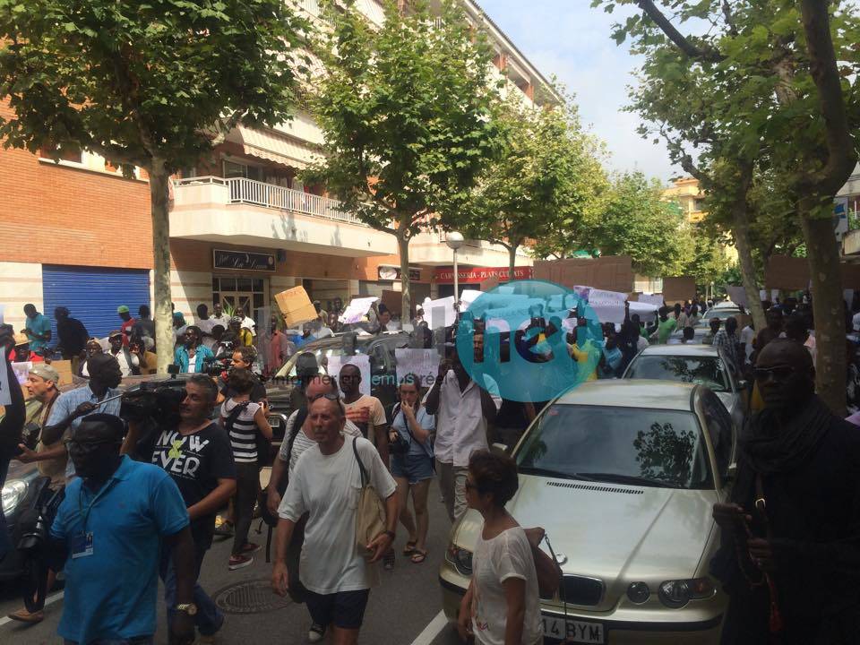 20 photos - Mort de Mor Sylla en Espagne: Les Sénégalais vilipendent la police "raciste" catalane 