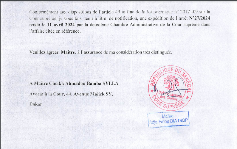 Walf : La Cour suprême vient d'annuler la suspension de son signal du mois de juin 2023