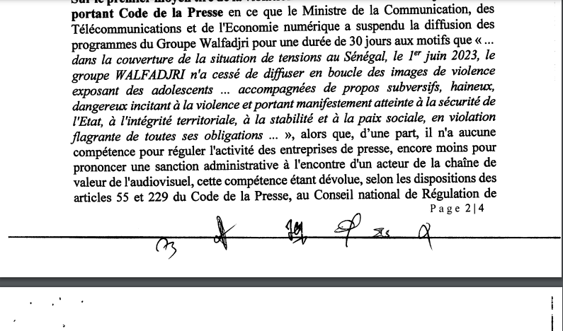 Walf : La Cour suprême vient d'annuler la suspension de son signal du mois de juin 2023