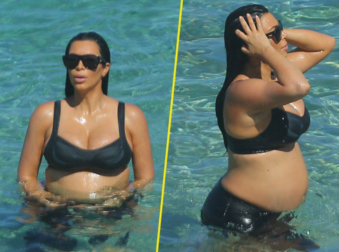 Photos - Kim Kardashian en vacances à Saint-Barth : comme un poisson dans l'eau !