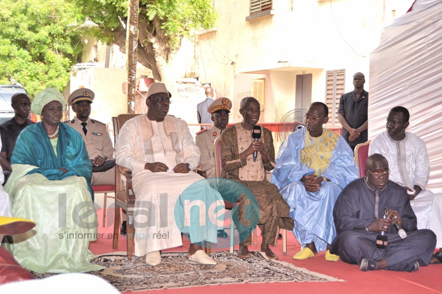 Macky et sa délégation chez feu Doudou Ndiaye Rose