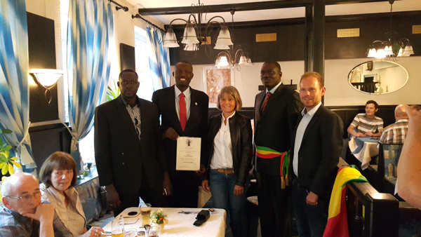Pour son engagement humanitaire, Maguèye Badiane honoré par l’Ong "Hilfe Fur Sénégal" en Allemagne
