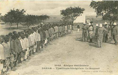 Histoire : Tirailleurs sénégalais au rapport