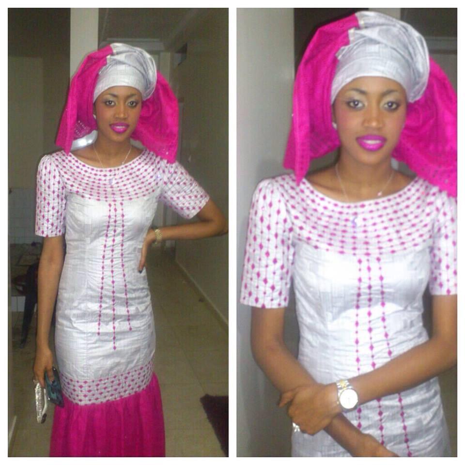 Cathy Chimère Diaw dans une belle tenue traditionnelle 
