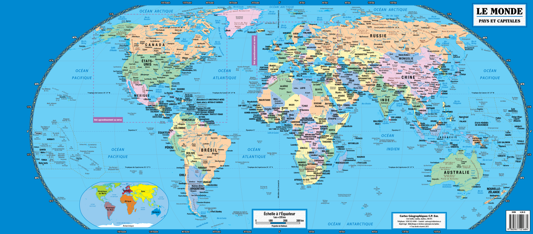 Carte Monde Capital My blog