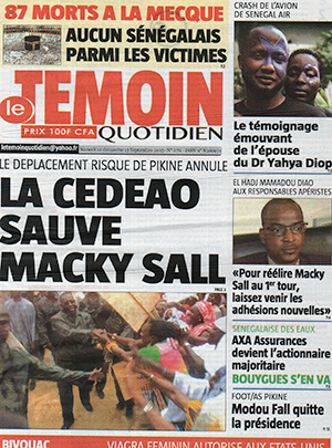 Youssou Ndour et le Super Etoile  célèbrent le 6ème anniversaire du journal Le Témoin de Mamadou Oumar Ndiaye et Pape Ndiaye en présence de Ousmane Tanor Dieng