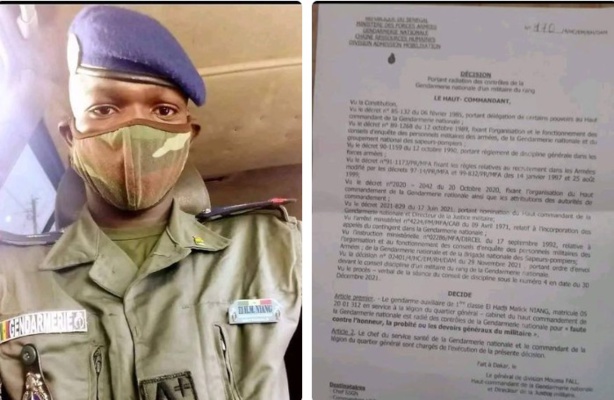 Radiations arbitraires sous Macky Sall : Un gendarme réclame justice auprès du Premier ministre Ousmane Sonko